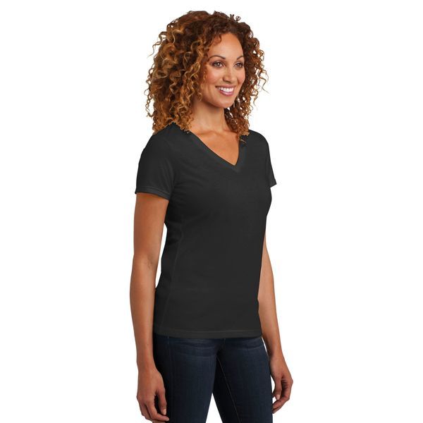 District Made® Perfect Blend® Ladies' V-Neck Tee | Promotions Now