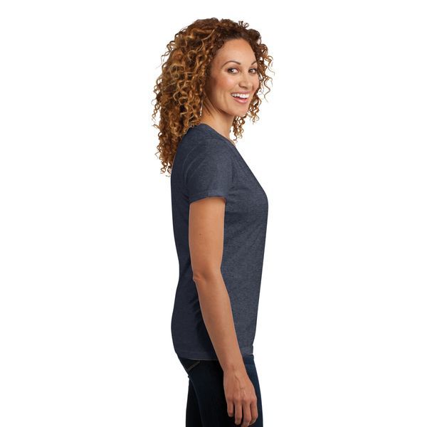District Made® Perfect Blend® Ladies' V-Neck Tee