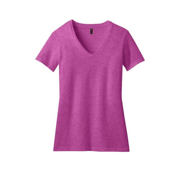 District Made® Perfect Blend® Ladies' V-Neck Tee