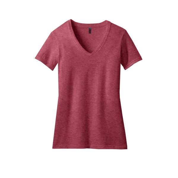 District Made® Perfect Blend® Ladies' V-Neck Tee