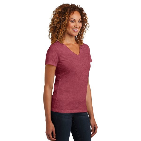 District Made® Perfect Blend® Ladies' V-Neck Tee