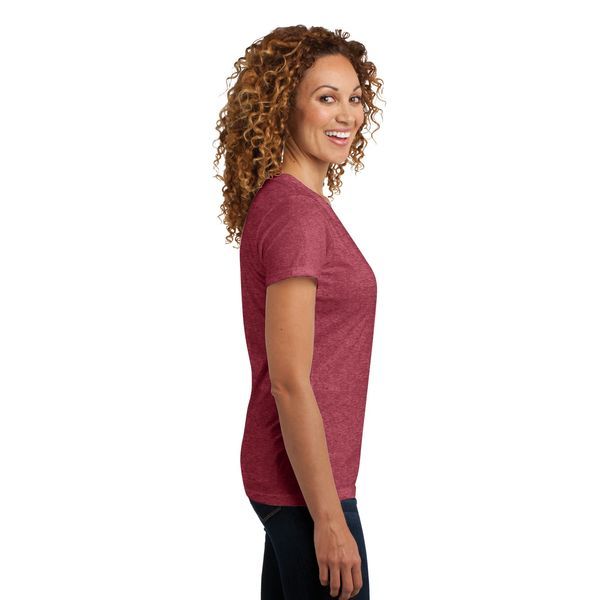 District Made® Perfect Blend® Ladies' V-Neck Tee