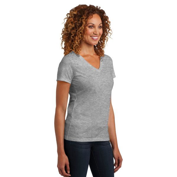 District Made® Perfect Blend® Ladies' V-Neck Tee