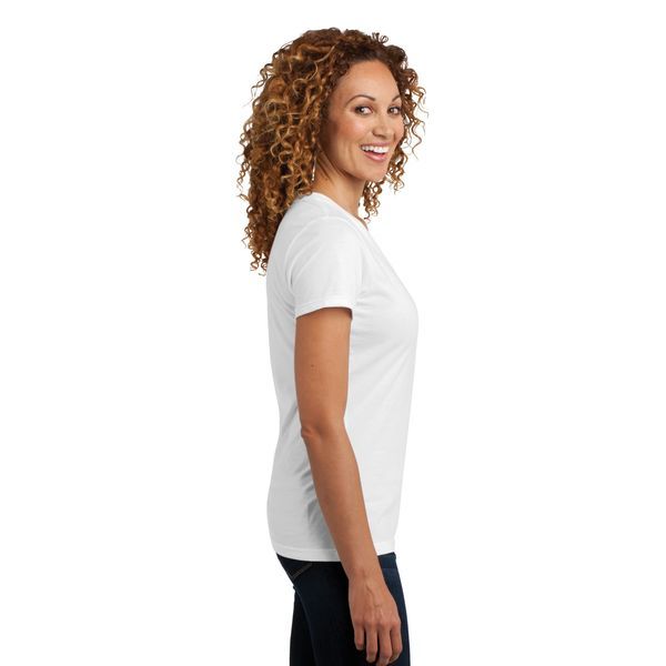 District Made® Perfect Blend® Ladies' V-Neck Tee