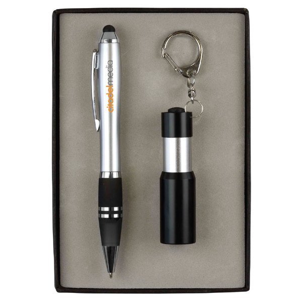 Stylus Pen & LED Flashlight Gift Set