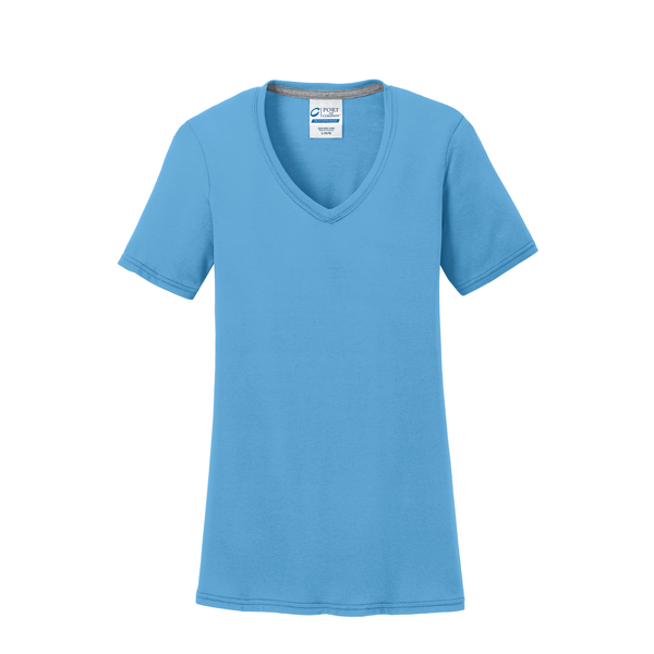 Port & Company® Essential Blended Ladies' Performance V-Neck Tee