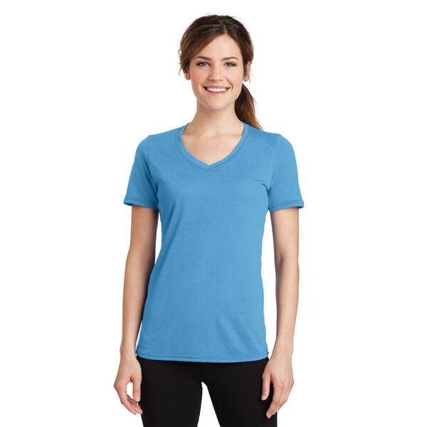 Port & Company® Essential Blended Ladies' Performance V-Neck Tee