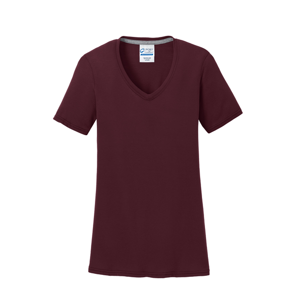 Port & Company® Essential Blended Ladies' Performance V-Neck Tee