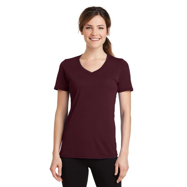 Port & Company® Essential Blended Ladies' Performance V-Neck Tee