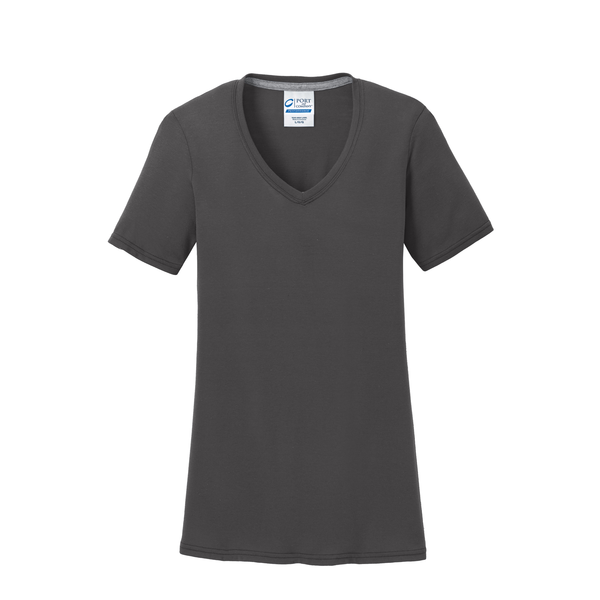 Port & Company® Essential Blended Ladies' Performance V-Neck Tee