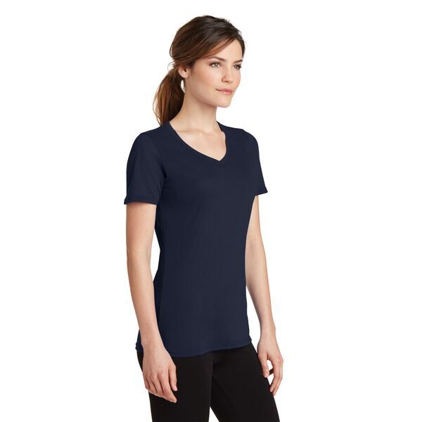 Port & Company® Essential Blended Ladies' Performance V-Neck Tee