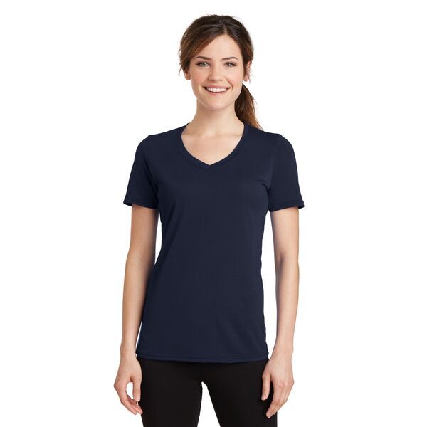 Port & Company® Essential Blended Ladies' Performance V-Neck Tee