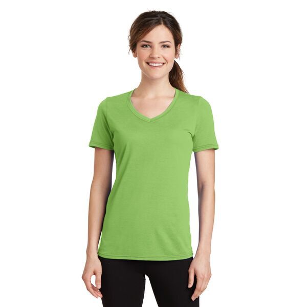 Port & Company® Essential Blended Ladies' Performance V-Neck Tee