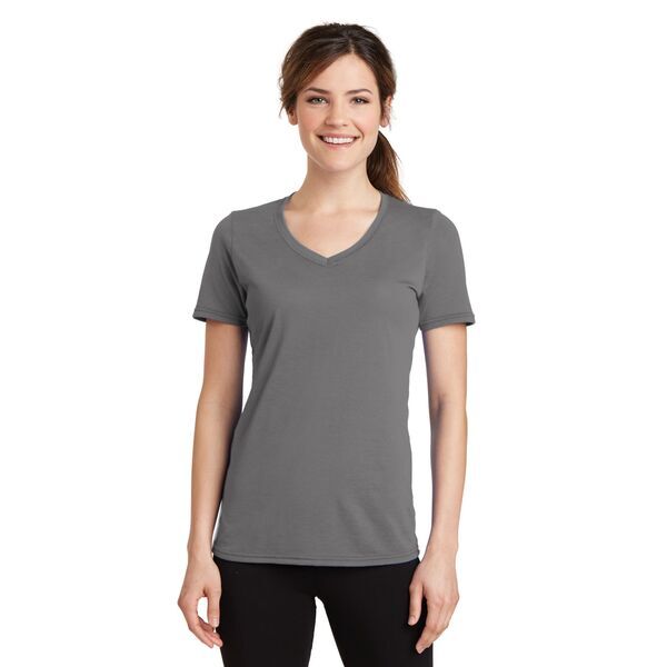 Port & Company® Essential Blended Ladies' Performance V-Neck Tee