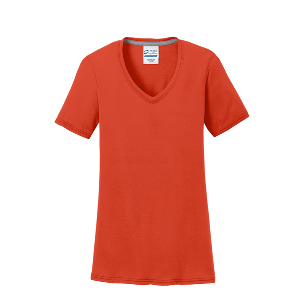 Port & Company® Essential Blended Ladies' Performance V-Neck Tee