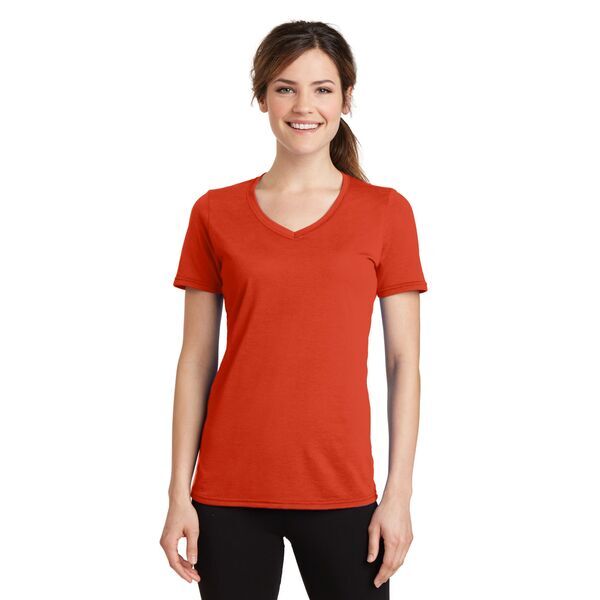 Port & Company® Essential Blended Ladies' Performance V-Neck Tee