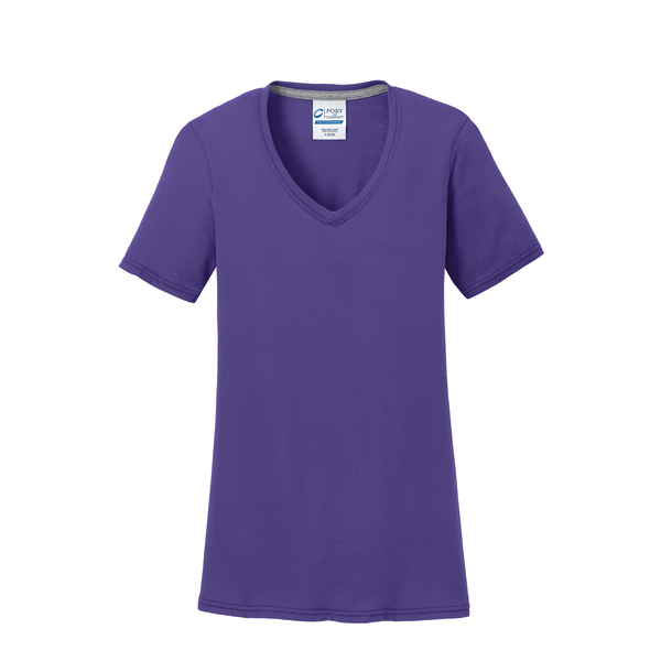 Port & Company® Essential Blended Ladies' Performance V-Neck Tee