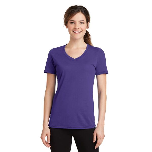 Port & Company® Essential Blended Ladies' Performance V-Neck Tee