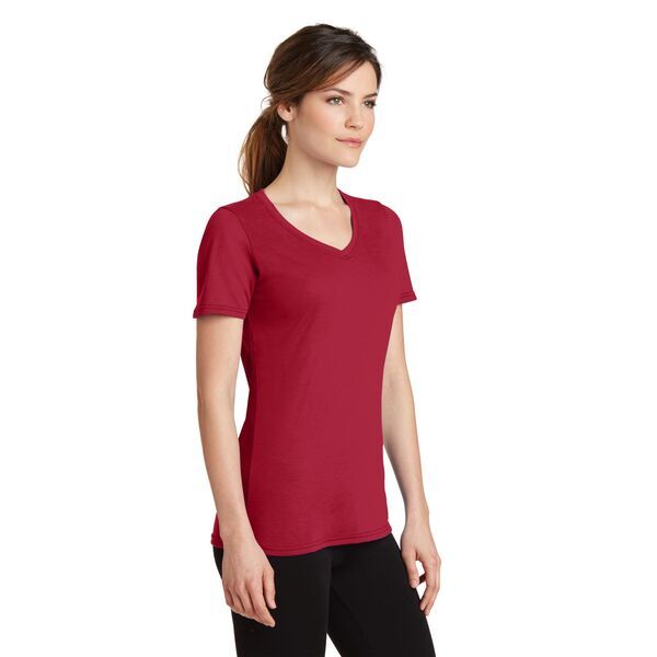 Port & Company® Essential Blended Ladies' Performance V-Neck Tee