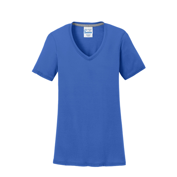 Port & Company® Essential Blended Ladies' Performance V-Neck Tee