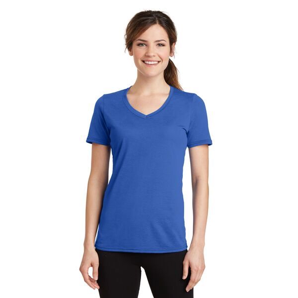 Port & Company® Essential Blended Ladies' Performance V-Neck Tee