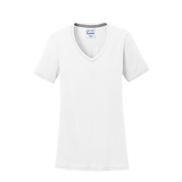 Port & Company® Essential Blended Ladies' Performance V-Neck Tee