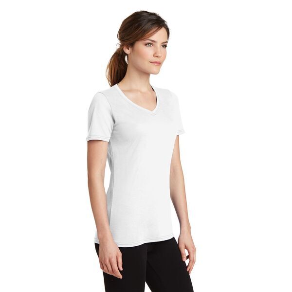 Port & Company® Essential Blended Ladies' Performance V-Neck Tee