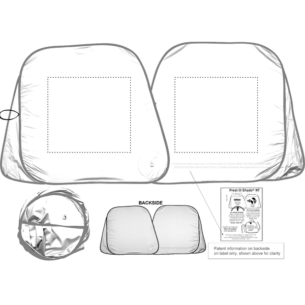 Prest-O-Shade® Auto Sun Shade, Colors