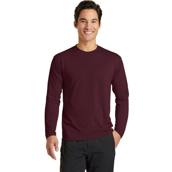 Port & Company® Essential Blended Men's Long Sleeve Performance Tee