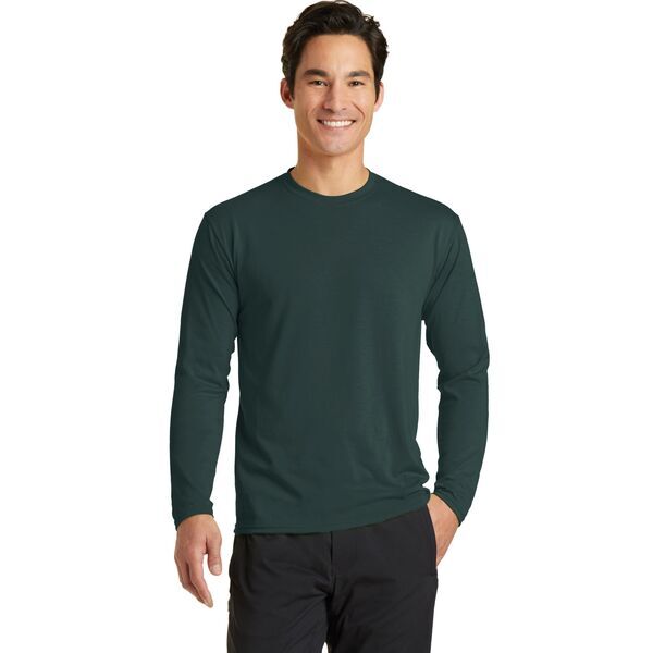 Port & Company® Essential Blended Men's Long Sleeve Performance Tee