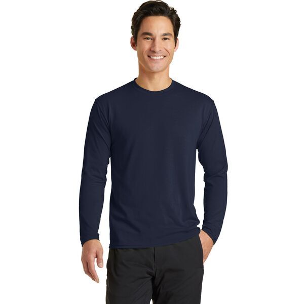 Port & Company® Essential Blended Men's Long Sleeve Performance Tee