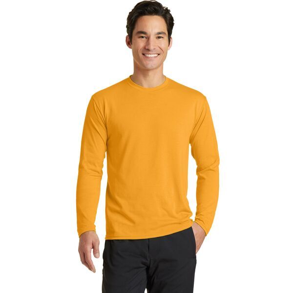 Port & Company® Essential Blended Men's Long Sleeve Performance Tee