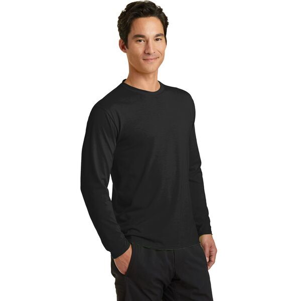 Port & Company® Essential Blended Men's Long Sleeve Performance Tee