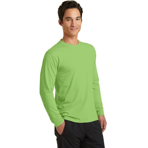 Port & Company® Essential Blended Men's Long Sleeve Performance Tee