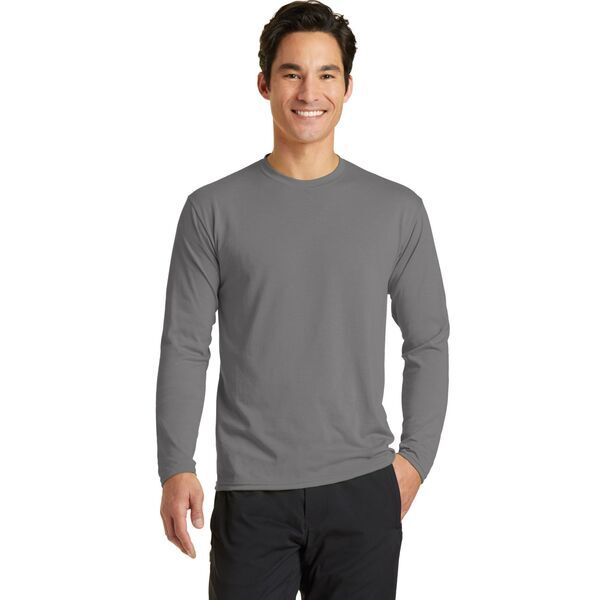 Port & Company® Essential Blended Men's Long Sleeve Performance Tee