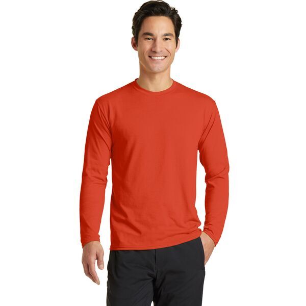 Port & Company® Essential Blended Men's Long Sleeve Performance Tee