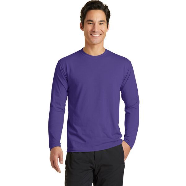 Port & Company® Essential Blended Men's Long Sleeve Performance Tee