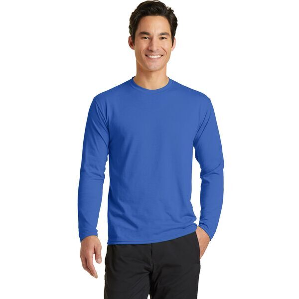 Port & Company® Essential Blended Men's Long Sleeve Performance Tee