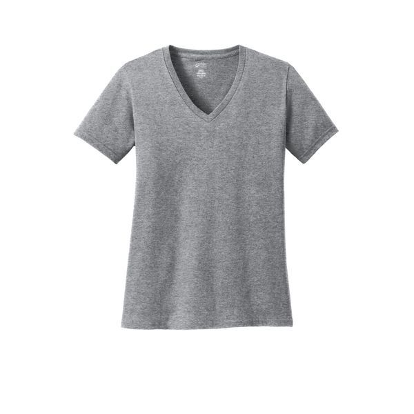 Port & Company® 100% Cotton Ladies' V-Neck Tee