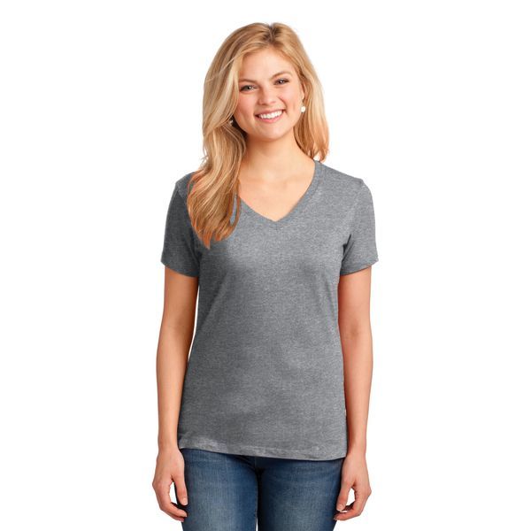 Port & Company® 100% Cotton Ladies' V-Neck Tee