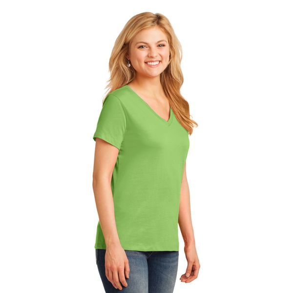 Port & Company® 100% Cotton Ladies' V-Neck Tee