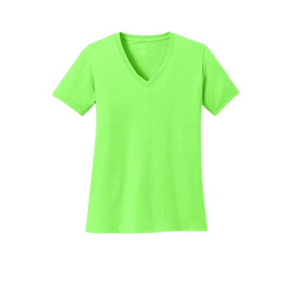Port & Company® 100% Cotton Ladies' V-Neck Tee