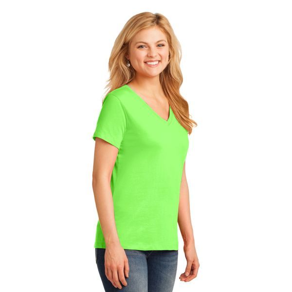Port & Company® 100% Cotton Ladies' V-Neck Tee