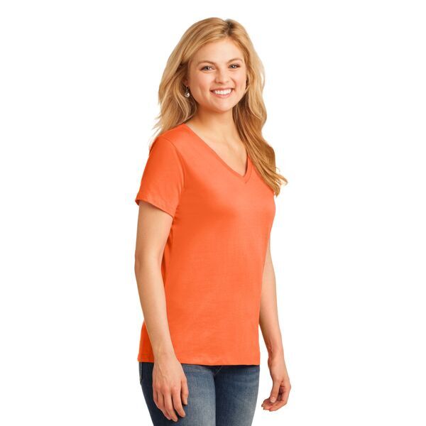 Port & Company® 100% Cotton Ladies' V-Neck Tee