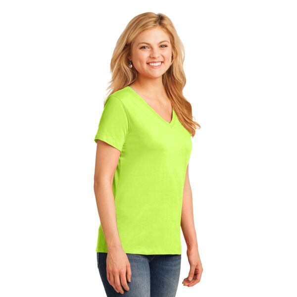 Port & Company® 100% Cotton Ladies' V-Neck Tee