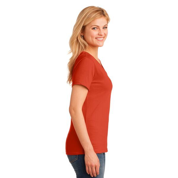 Port & Company® 100% Cotton Ladies' V-Neck Tee