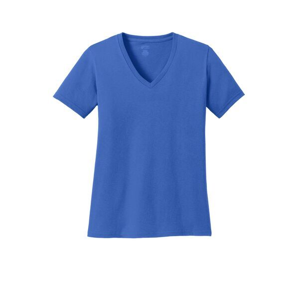 Port & Company® 100% Cotton Ladies' V-Neck Tee