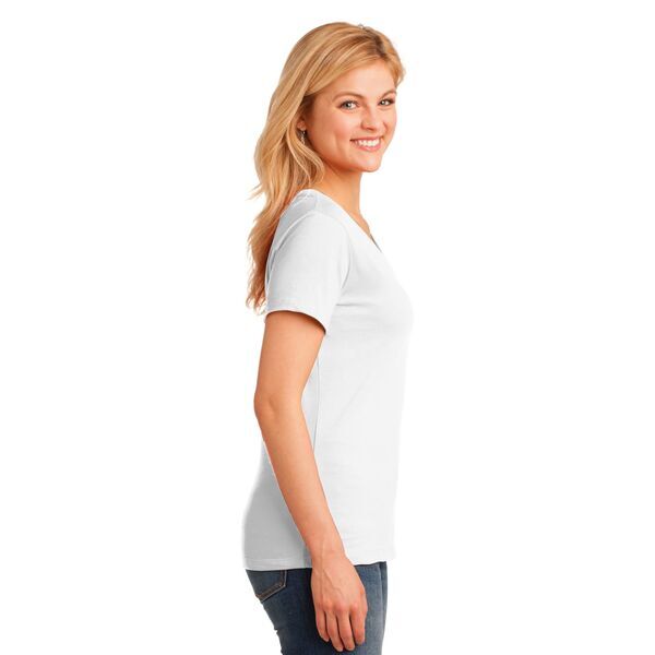 Port & Company® 100% Cotton Ladies' V-Neck Tee