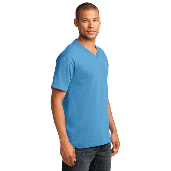 Port & Company® 100% Cotton Men's V-Neck Tee