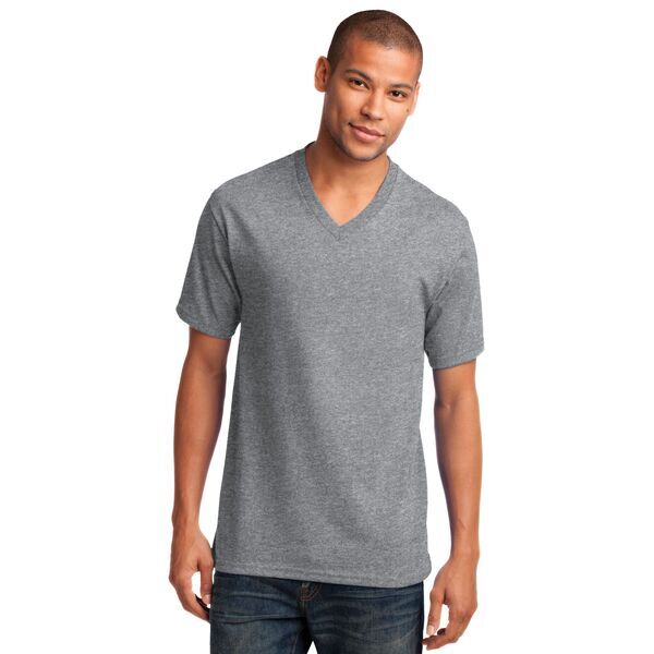 Port & Company® 100% Cotton Men's V-Neck Tee